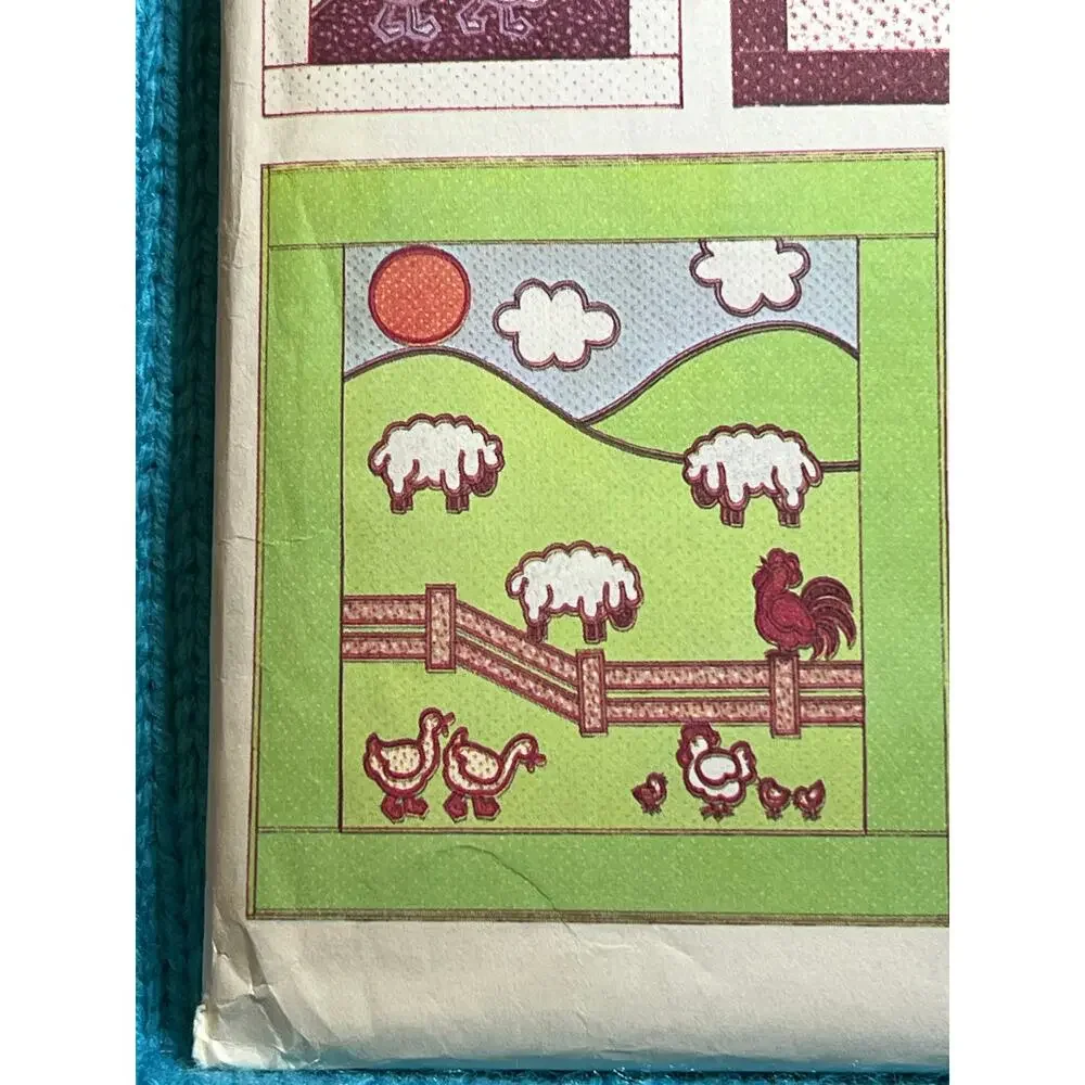 McCalls 6316 Quilt Pattern pillows farm animals sheep rooster geese chicken